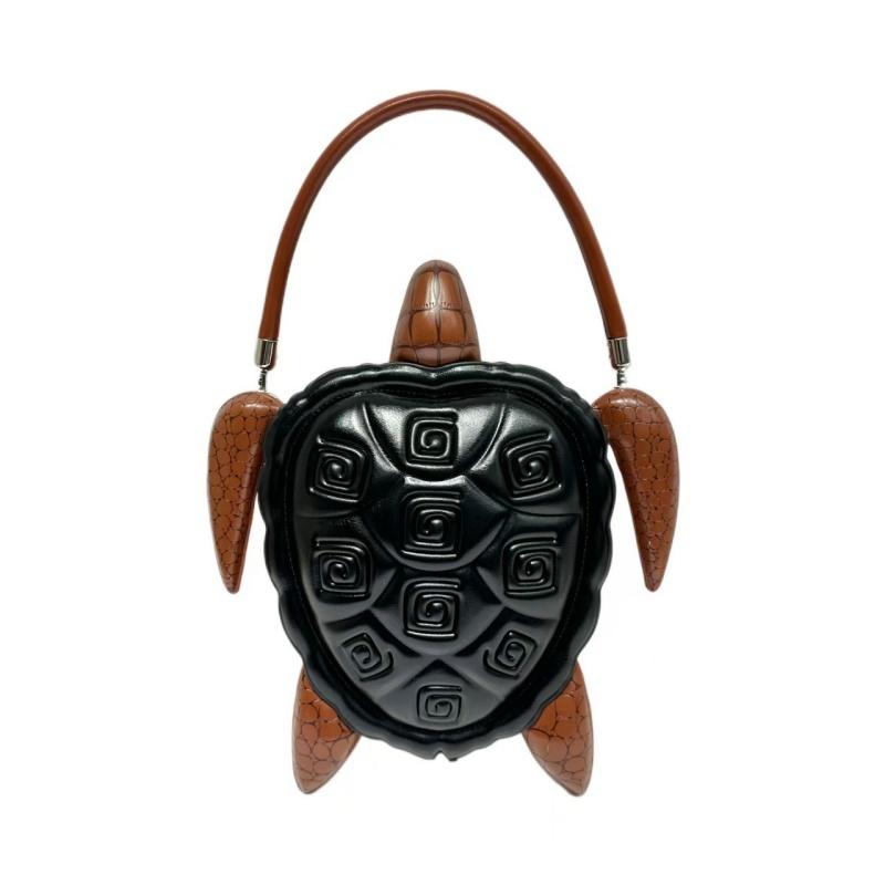 Unique 3D Turtle Shaped Handbag Fashionable Creative Animal Shoulder Bag Funny Crossbody Bag for Women