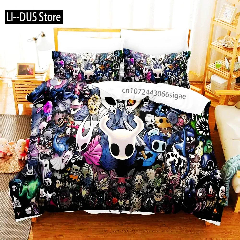 

Comforter Anime Game Hollow Knight Bedding Set Bed Set Comforter King Queen Size Boys Adult Bedding Set Comforter (quilt)-EU Single(135*200cm)3pcs