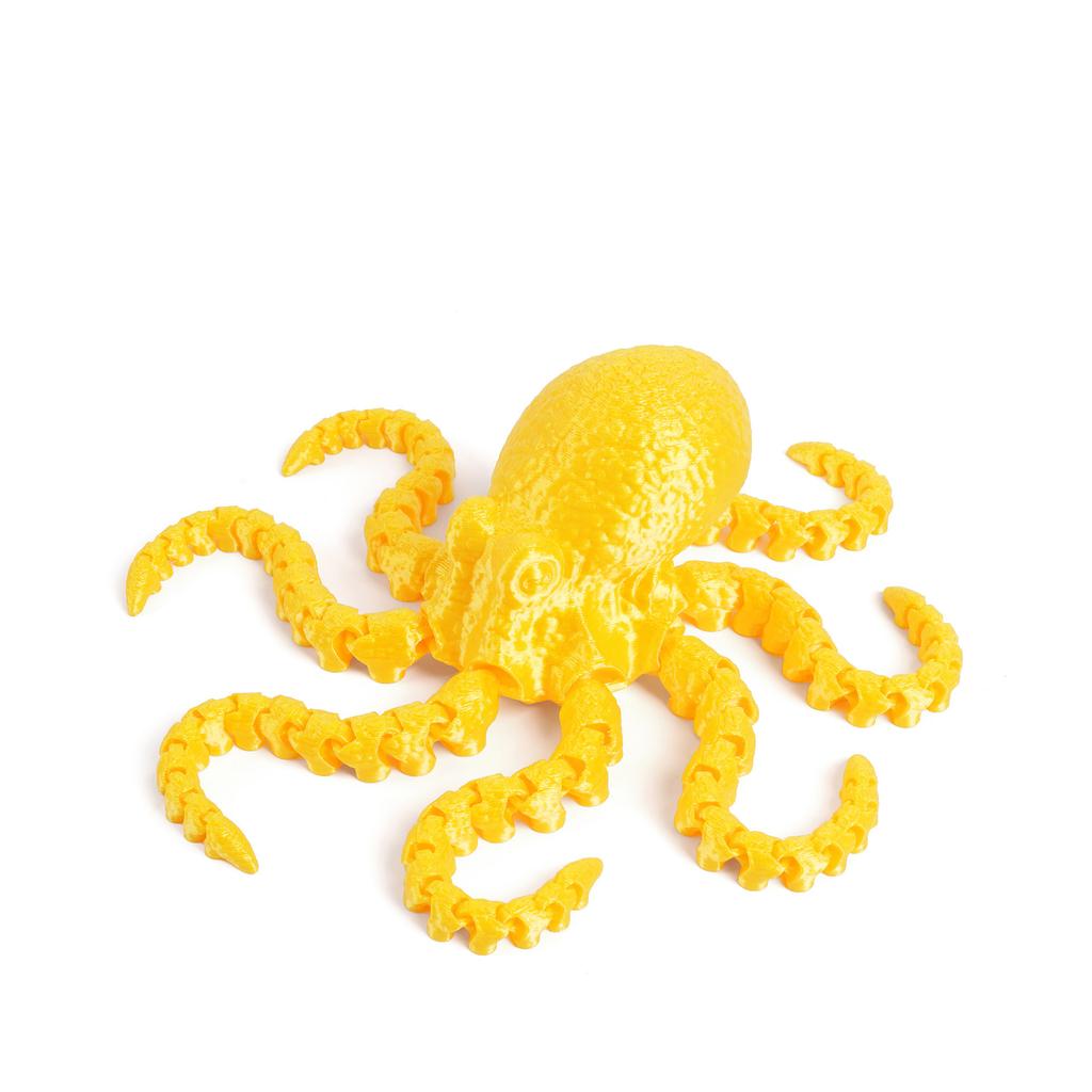3D Printed Octopus Sea Animal Fidget Toys with Tentacles Stuff Things Flexible Reptiles Action Figures Cool Skeleton 15cm