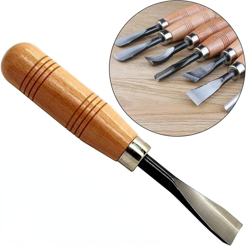 GrnArt Wood Carving Carving Knife and Hand Chisel Set for Hand Wood Carving Carving Traditional Wood Seal DIY Tools 8-Piece Set, Carving, Woodworking,