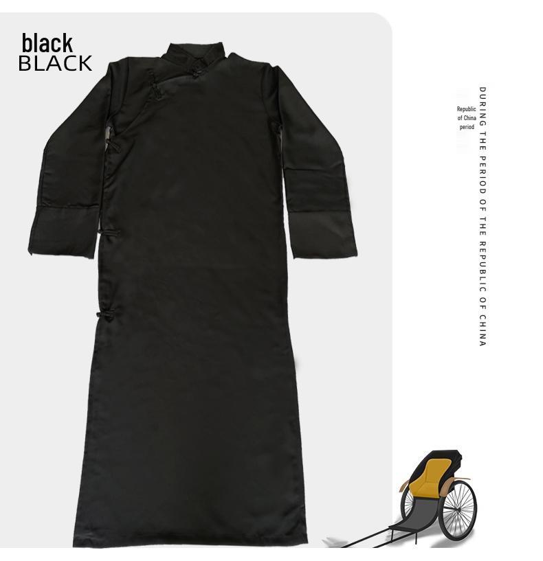 Rochie Chineză cu Încheietură Oblică Costum Tradițional de Performanță