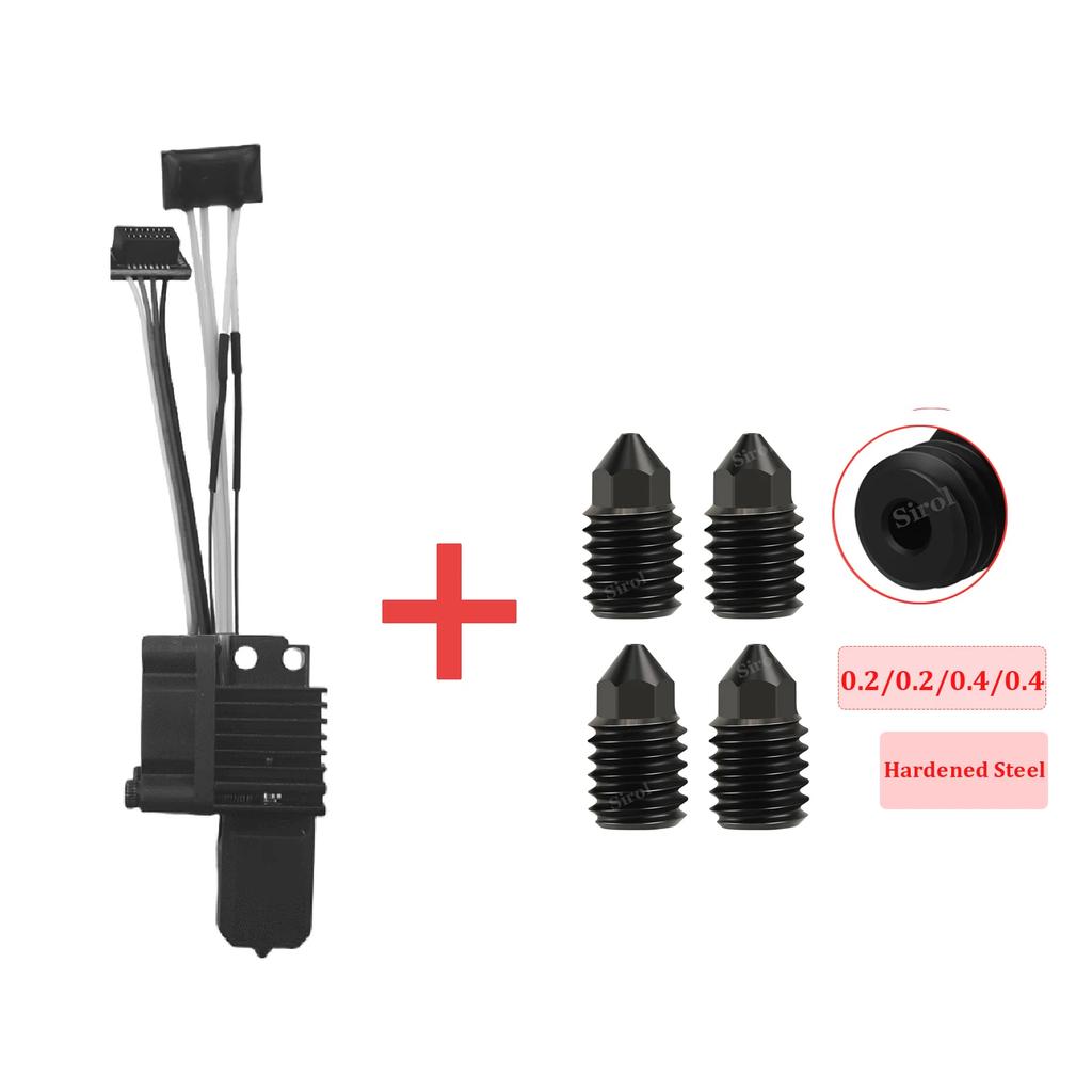 Complete Hotend Assembly Hotend For Bambu Lab X1 X1C P1P P1S with Fan Upgrade 2.0 with Nozzle Complete Bamboo Lab X1 Carbon