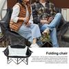 Doppelsitz Klappstuhl mit Getränkehalter Faltbares Design Hohe Belastbarkeit Wasserdichter Stoff Loveseat Campingstühle