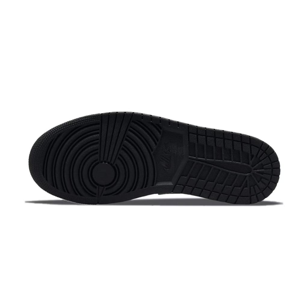 Jordan Air Jordan 1 Sign To Dream Coverage Low Top Skateboard Shoes Unisex Black 553558-040(Team1112-)