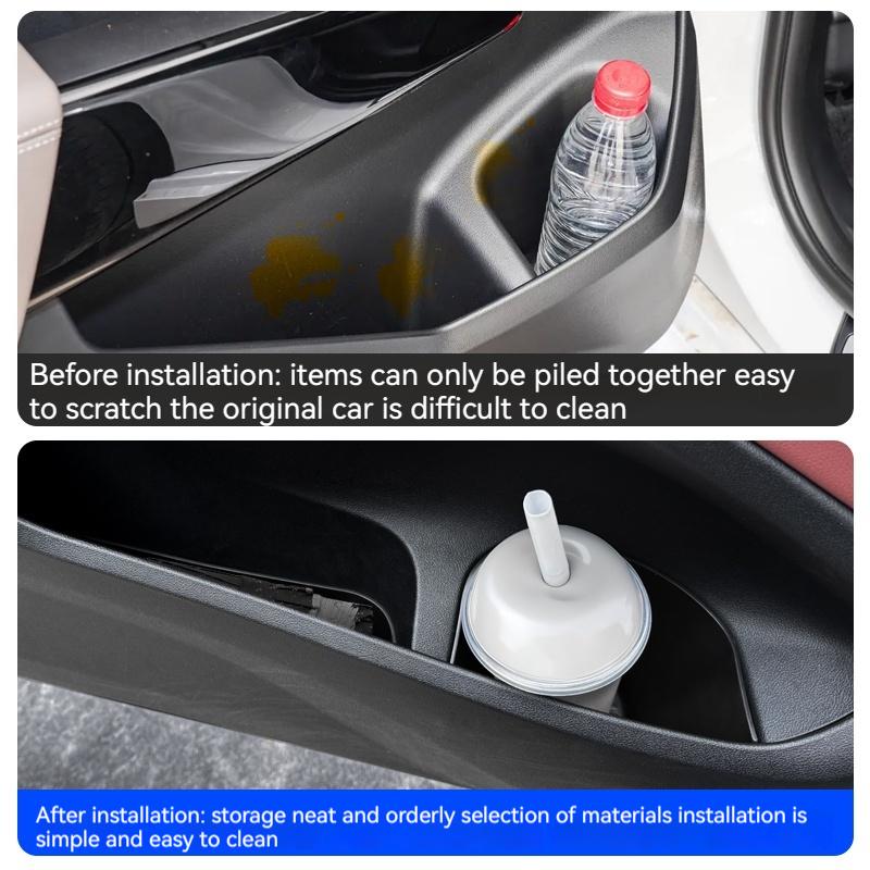 Für BMW X3 G01 2025 4 STÜCKE Auto Vordertür Seite Aufbewahrungsbox TPE Vordertür Organizer Ablage Auto Innenzubehör