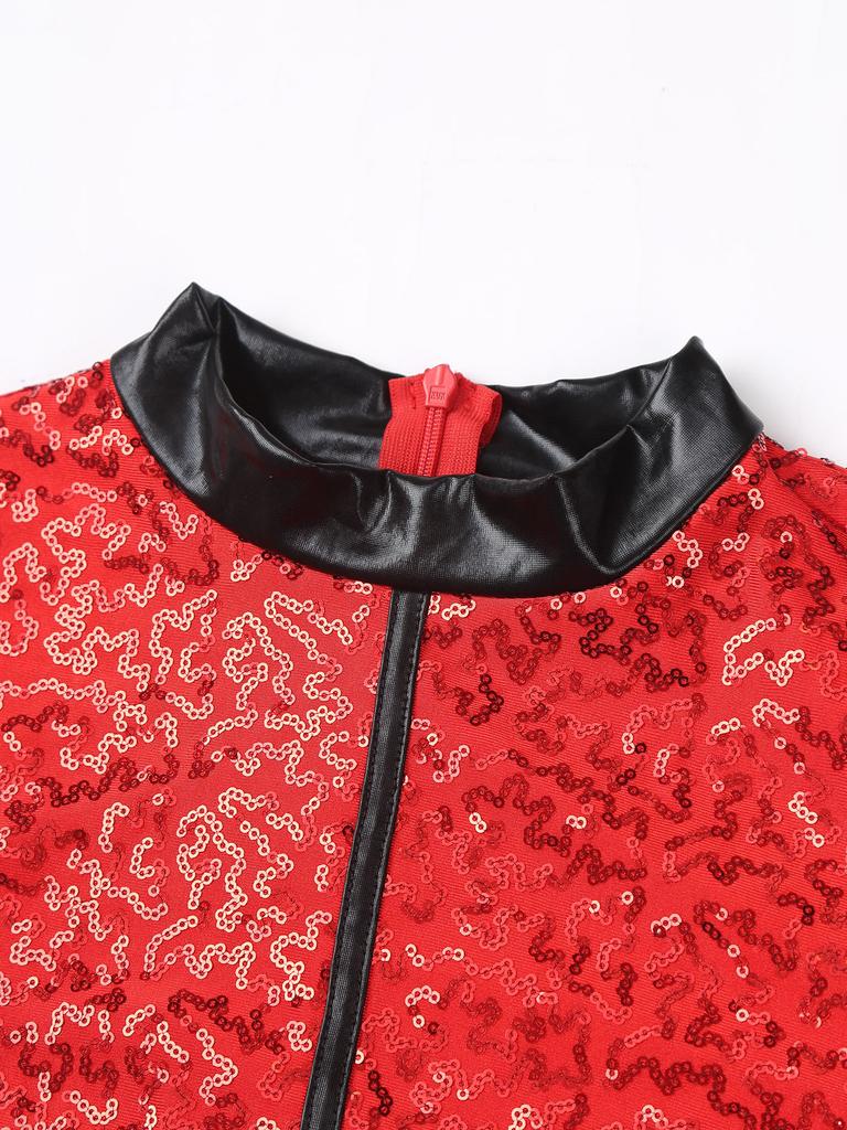 Damen Rennfahrerin Kostüm Schachbrettmuster Langarm Pailletten A-Linie Tüllrock Shorts Fahrerkleid