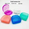Denture and Retainer Storage Box - Frosted Translucent, Clear Aligner Holder