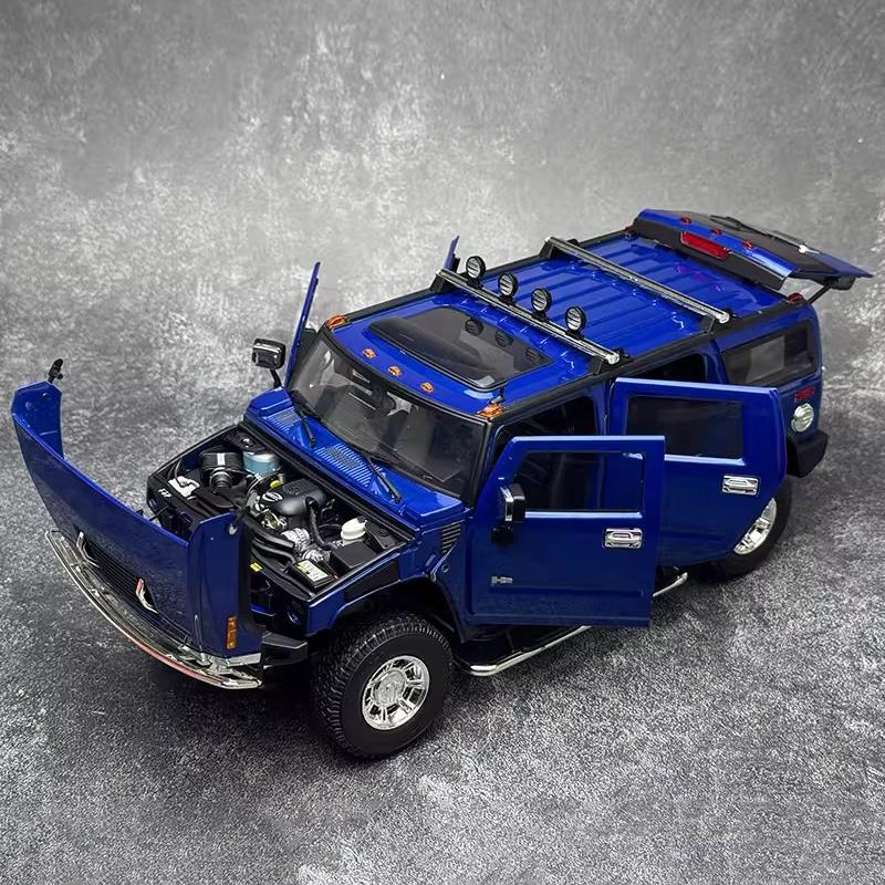 Highway 61 1:18 H2 off-road SUV alloy car model collection and viewing items