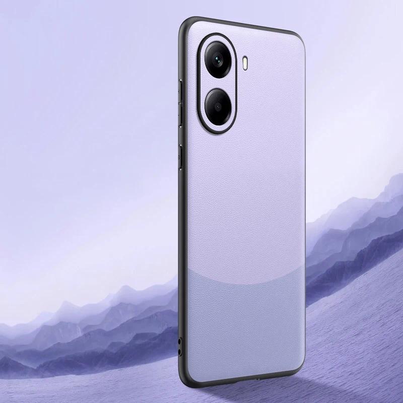For Xiaomi POCO X7 Pro X7Pro Luxury Silicone Leather Color Match Phone Cover For Redmi Turbo 4 Shell Shockproof Bumper