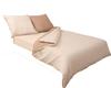 Double-sided Satin Bedding 140x200 + 70x80 Light/dark Beige Matex