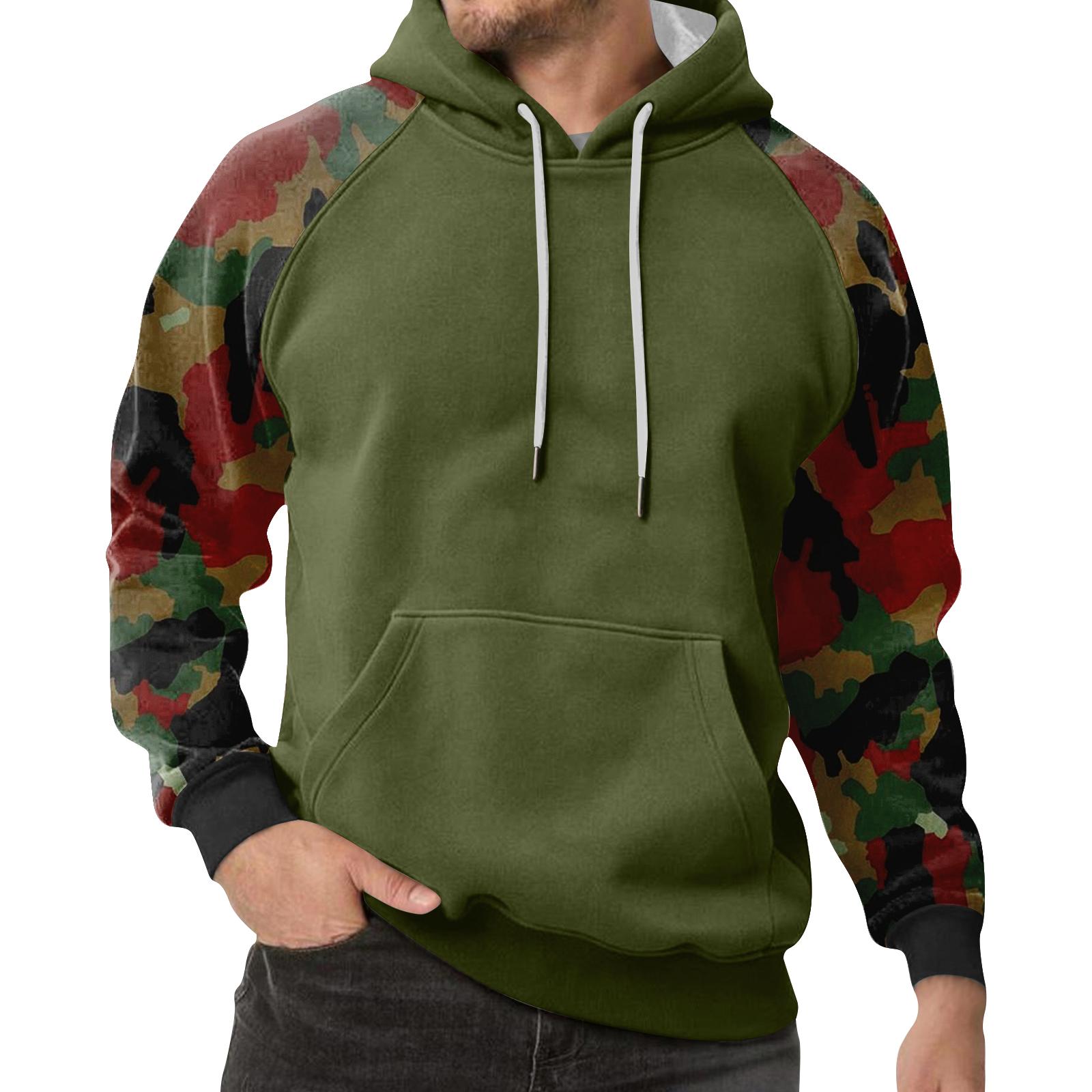 

Мужская камуфляжная толстовка с капюшоном, мужская спортивная большого размера, повседневная толстовка XXL