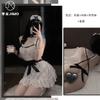Sexy Lingerie Sexy One-piece Maid Bow Garter Uniform Seduction Lace Stockings