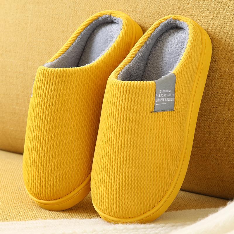 Unisex Non-Slip Warm Cotton Slippers for Home and Office - Winter Collection