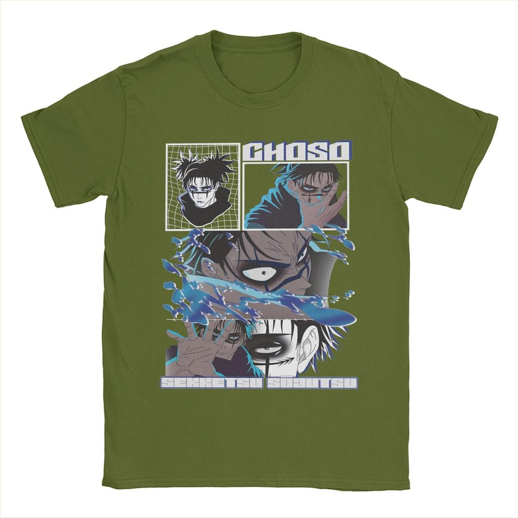 Choso JJK Anime Férfi Póló Újdonság 100% Pamut Pólók O Nyakú Rövid Ujjú Pólók Ajándék Ötlet Ruházat