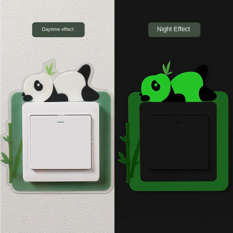 Night Light Switch Wall Sticker Protection Set Night Light Switchs Wall Sticker Switch Protection Set Household Switch Stickers
