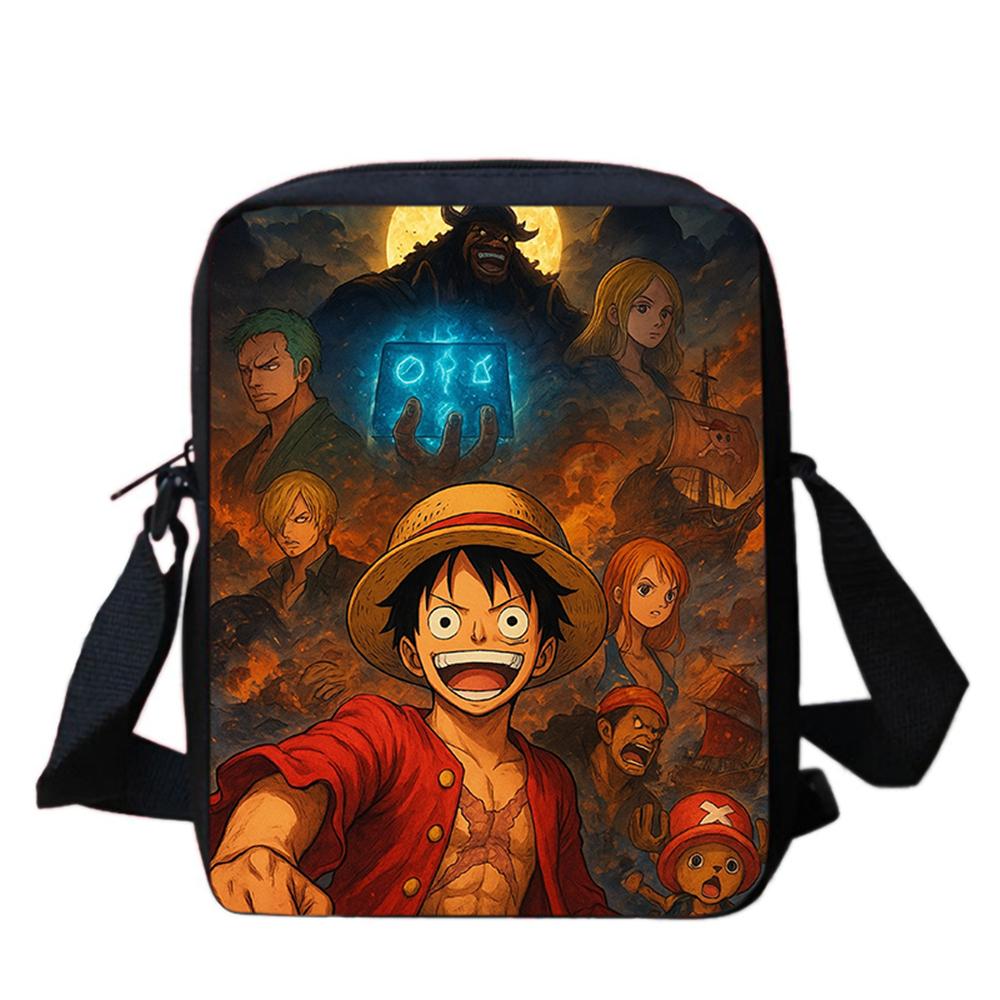 One Piece Cartoon Mini Ita Crossbody Bag Lightweight Durable Adjustable Strap Ideal Gifts For Boys Girls Kids Casual Daily Trip