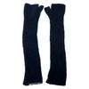 Used ASAUCE MELER Women's Gloves - Dark Navy Arm Warmers Wool, Silk