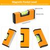 Mini Level Tool Set 4-In-1 Portable Small Bubble Level Magnetic Pocket Level T Level String Level