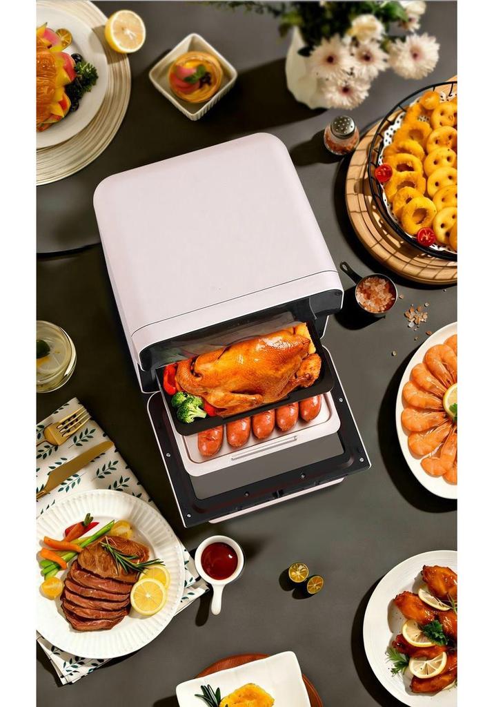 Zhigao 3-in-1 Smart Electric Oven: Air Fryer, Baker & Roaster with Visual Display