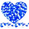 1200 Pcs Rose Petals,Blue White Silver Rose Petals Decoration Silk Rose Petals for Romantic Night for Her Set Wedding Party Flower Girl Petals Fake