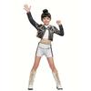3-piece Set of Kpop Girl Group Costumes, Children's Kpop Performance Costumes, White Party Girl Group Stage Costumes for Idol Singers