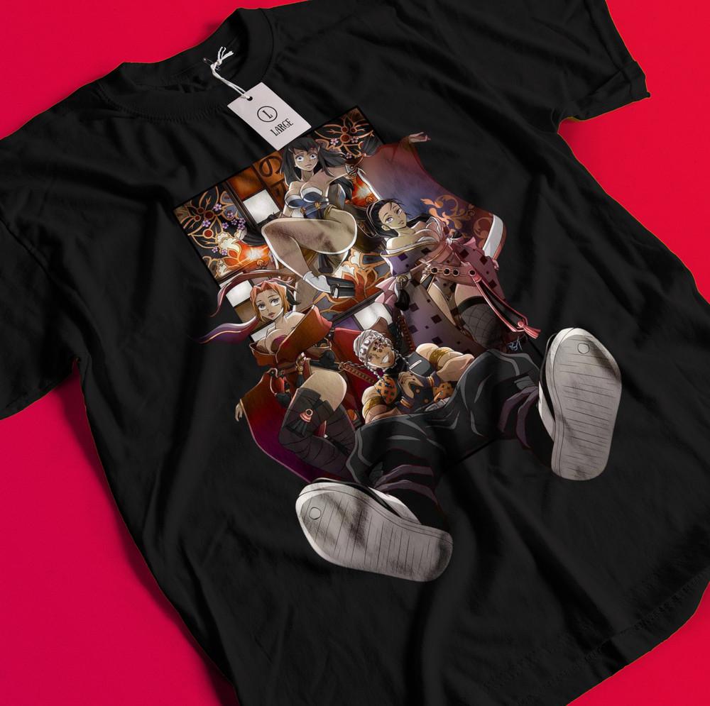 

Demon Slayer Shirt Tengen Uzui Tshirt Tanjiro T-Shirt Muzan Doma Kokushibo Tee BB1179 XL