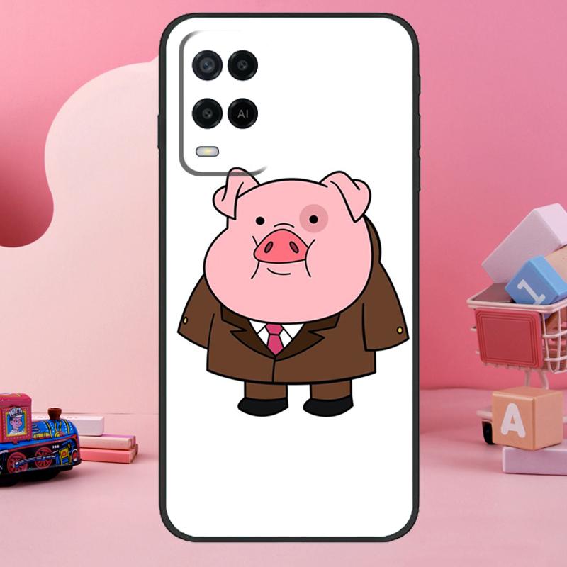 Cute PINK Kawai Pig Case For Oppo A74 A94 A54 A17 A57 A77 A76 A16 A96 A18 A60 A80 A40 A38 A58 A78 A98 A15 A5 Pro