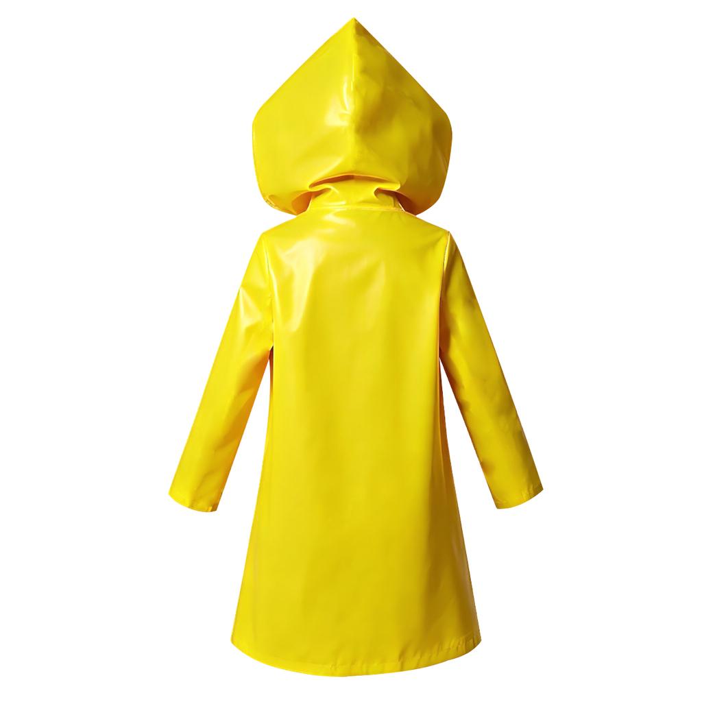 Little Nightmares 2 Six Cosplay Outfit | Yellow Hooded Raincoat Halloween Horror Costume for Carnival, Cosplay Party & Stage Per