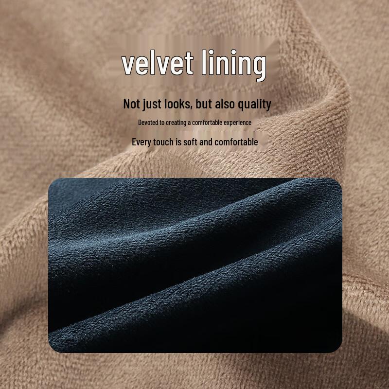 YOUNGOR Men's 2025 Velvet Lined Business Commuter Windproof Jacket