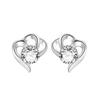Love Stud Earrings Women's High-end New Year's Niche Earrings Birthday Gift