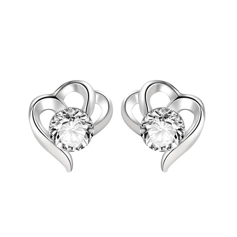 Love Stud Earrings Women's High-end New Year's Niche Earrings Birthday Gift