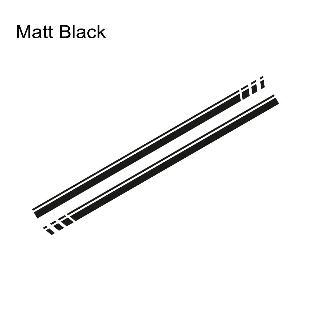 Car Door Racing Stripes Vinyl Decals Both Side Skirt Sticker Graphics Accessories For Volkswagen Up Hatchback Eco VW Move Up