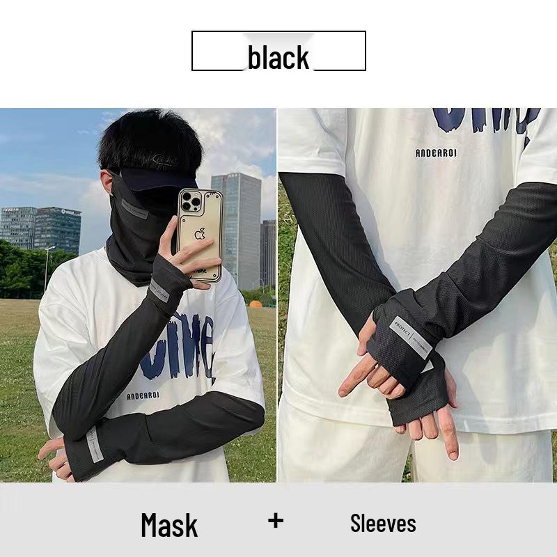 2023 Women's UV Protection Ice Silk Arm Sleeves for Driving and Sunshade