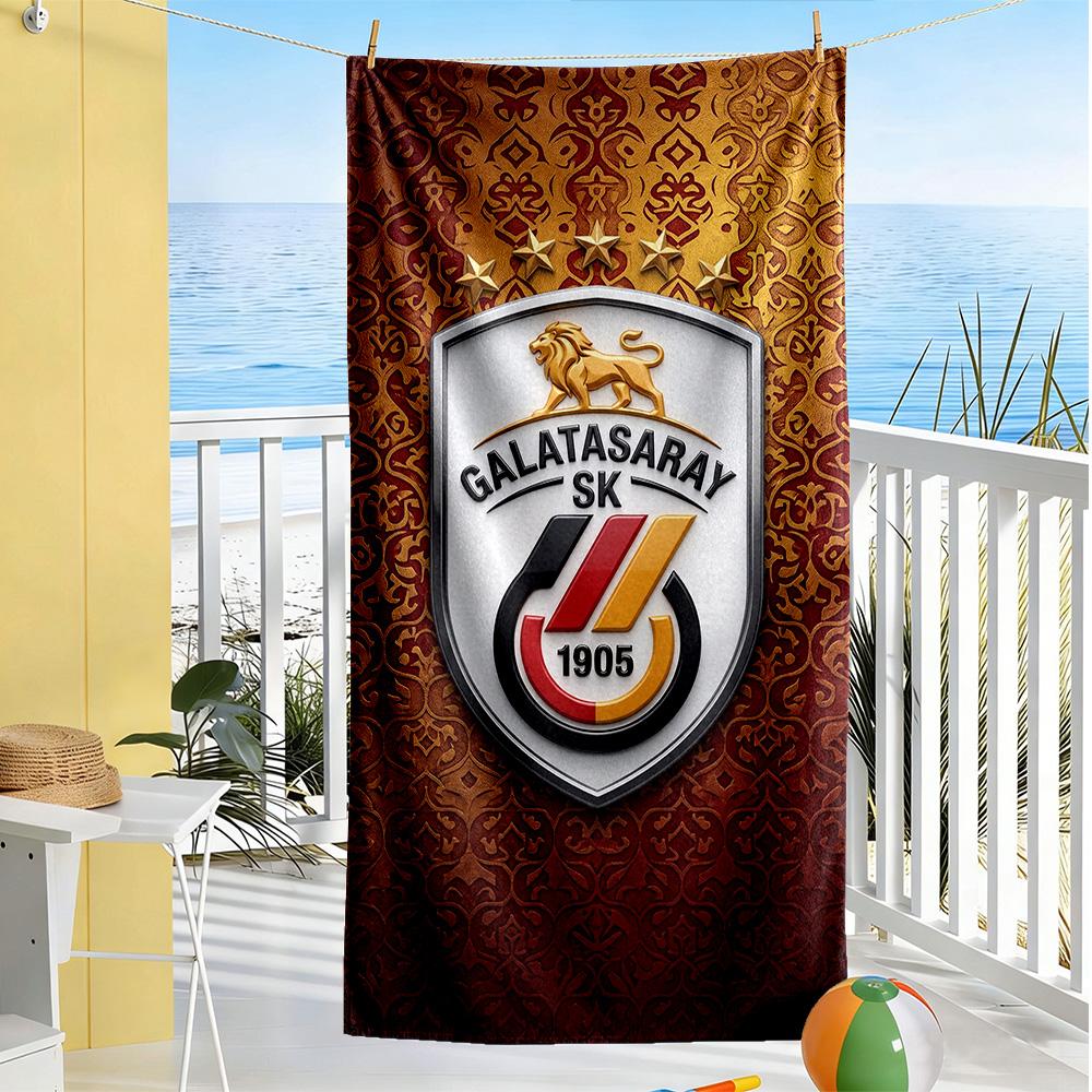 Galatasaray Beach Towel Super Soft Microfiber Quickdry Fabric Comfortable Lightweight Perfect for Traveling Yoga Camping and Swimming