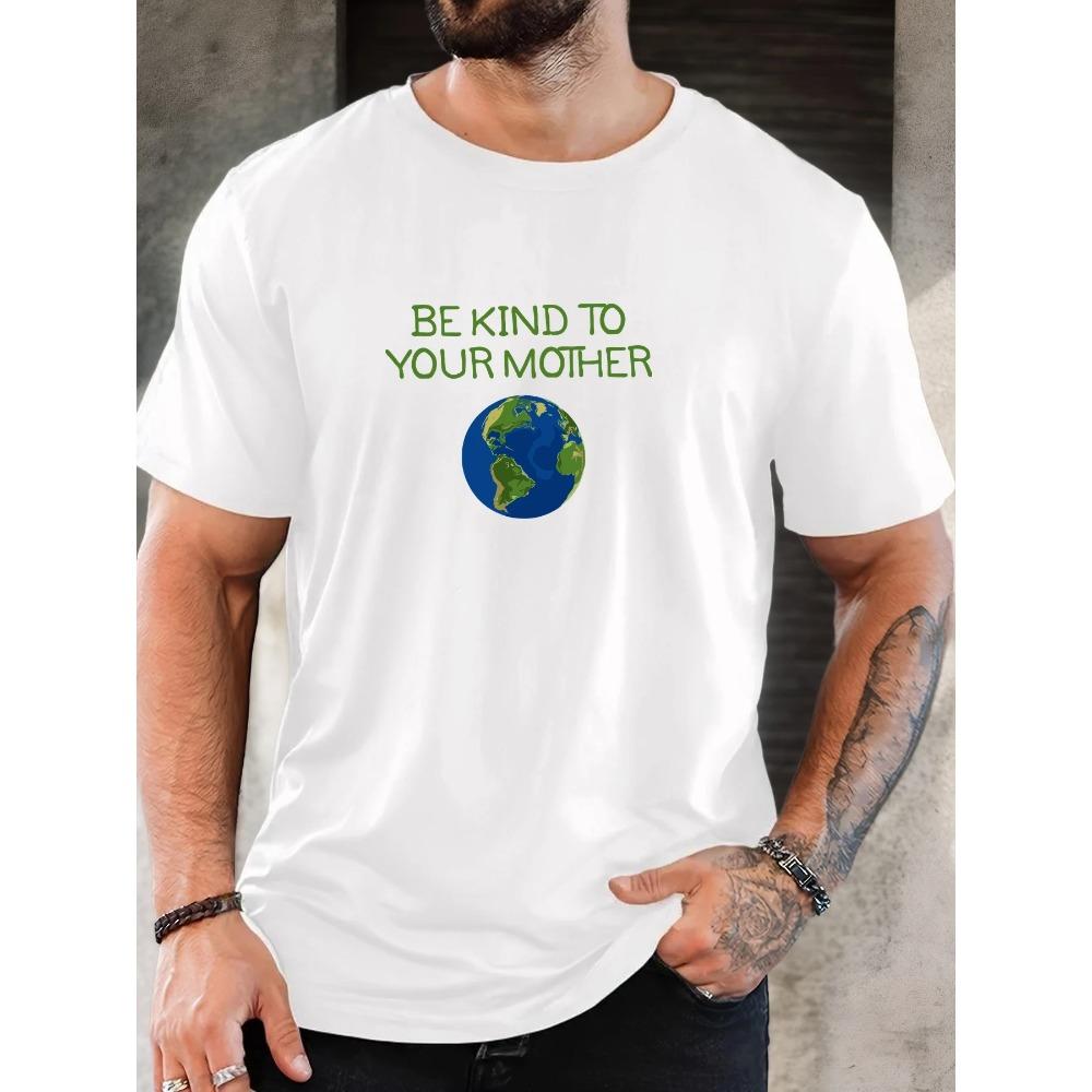 

Men Pattern Summer Casual Crew Neck Short T-shirt XXXL белый