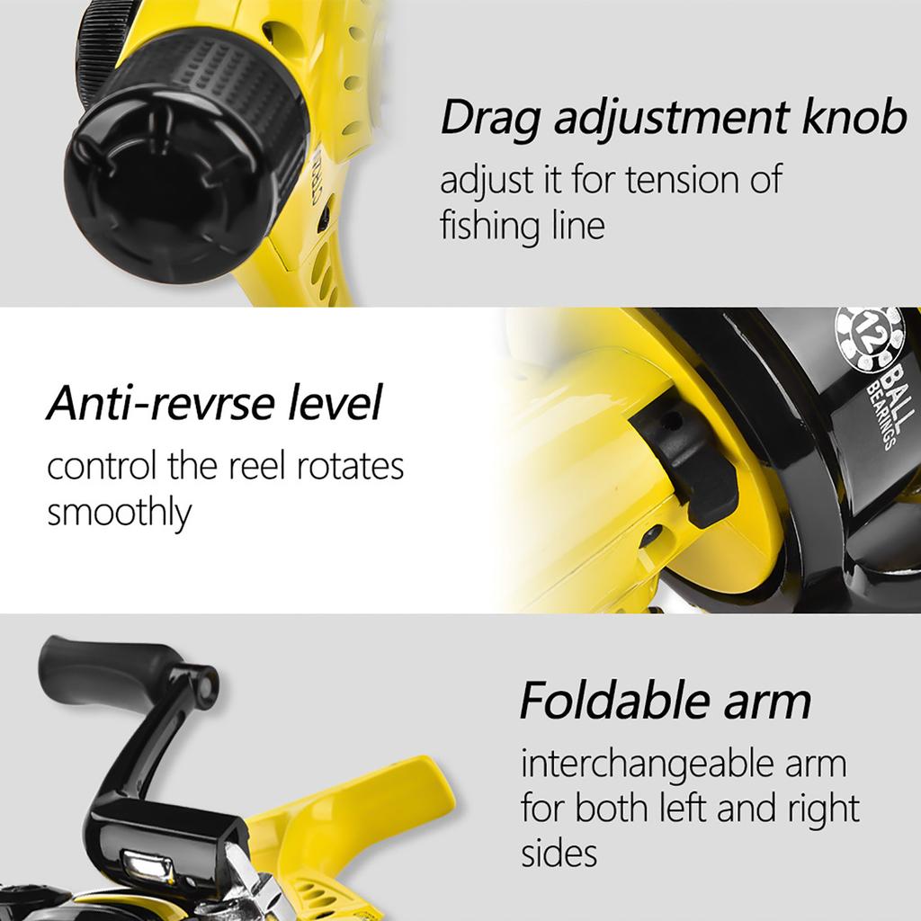 Salt Freshwater Metal Heavy Duty Lightweight Spinning Fishing Reel Tackle Accessory (4000)