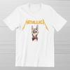 METALLICA Hand Horn Sign T-Shirt Heavy Metal Rock Band Legend Ringspun Coton Tee Unisex T-Shirt