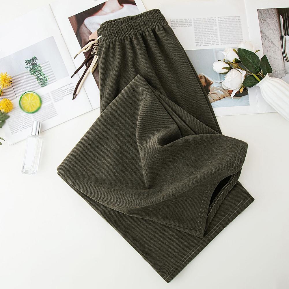 Beach Pants Casual Sports Pants Corduroy Wide Leg Pants