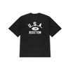 New Balance Boston Tee Asia Sizing 'Black White' Men's AMT22391-BK