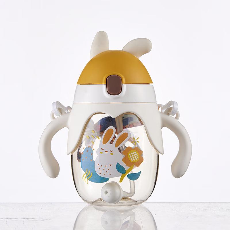 Детская pop-up бутылка для воды с трубочкой Nu Feng Мультяшная