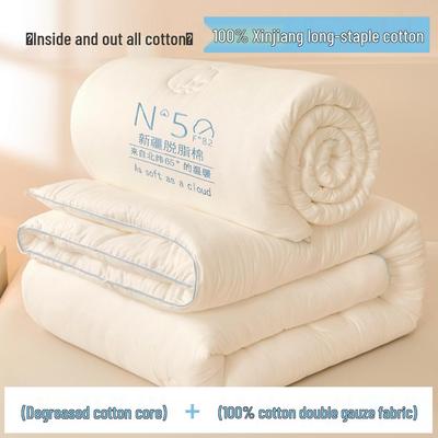 Plapumă 100% Bumbac Xinjiang: Antibacterian, Îngroșat, Călduros pentru Iarnă, Primăvară și Toamnă