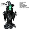 Luminous Faceless Witch Figurine Statue, Glow-in-The-Dark Ornament, Resin Decorative for Halloween Table Centerpiece Indoor Outdoor Decor Spider
