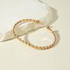 Jewelry Retro Stacked Bracelet Simple Geometric Opening Round Bead Gold Glossy Bracelet Set