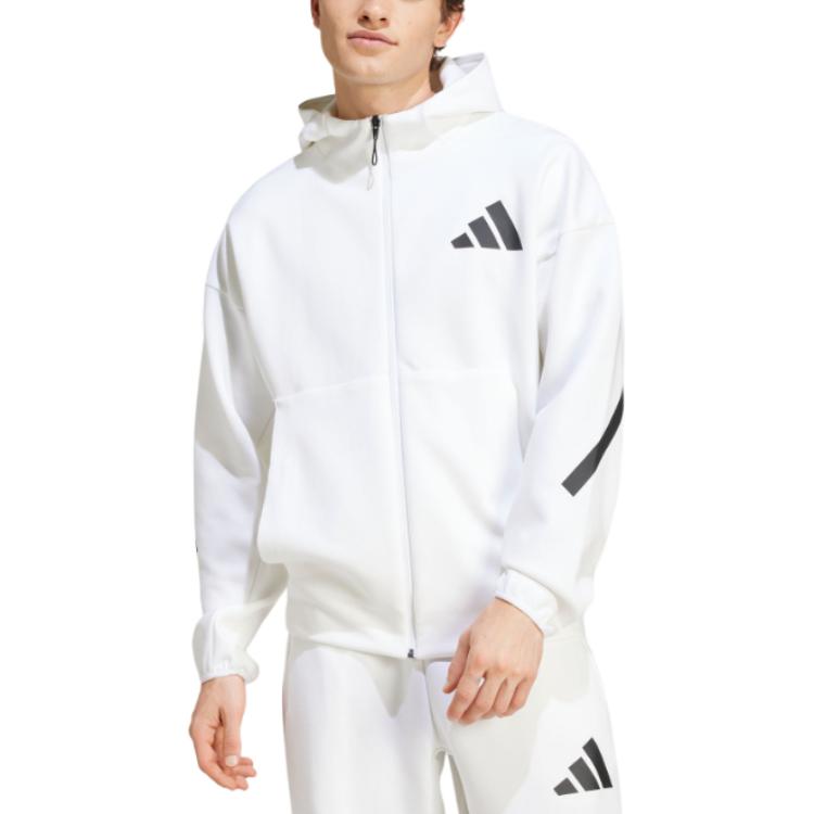 New Adidas Free Shipping With AdiClub Z.N.E. Full Zip Hooded Track Jacket JF2443
