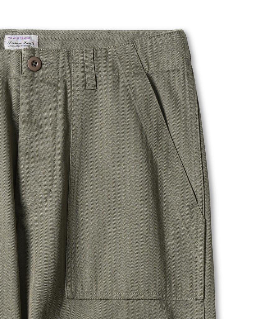 Bancheu Npg Hbt Cotton One Wash Fatigue Pants - Olive