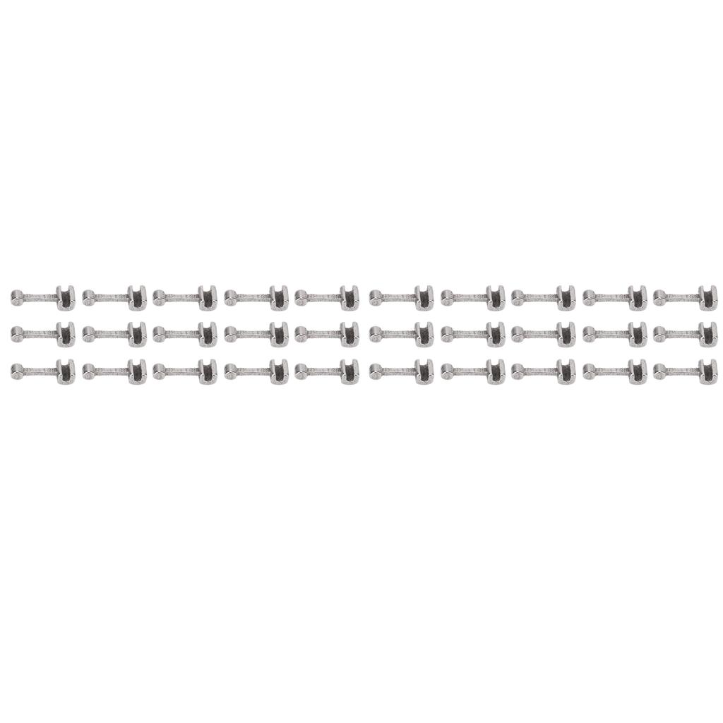 30pcs Orthodontic Crimpable Hook Stainless Steel Dental Crimpable Hook Replacement Accessory for Arch Wire