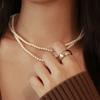 Less Is More 2 Way Pearl Necklace _4 Mm