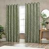 Wylder Bali Jacquard Botanical Eyelet Curtains