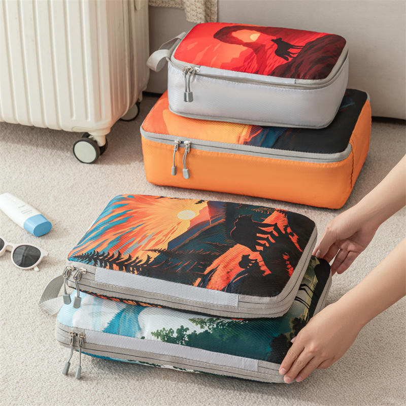 5Pcs/Set Travel Storage Bag Large Capacity Space Saving Suitcase Packing Bag Multifunctional Foldable Dustproof Clothes Underwear Storage Bag