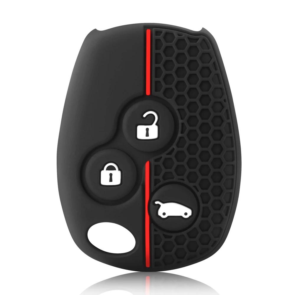 Silikon Schlüsselhülle Halter Schlüsselhülle für Renault Clio 3 Logan 2 Dacia Duster Sandero Stepway Lada Largus für Nissan Almera Terrano